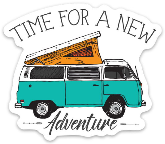 Time For A New Adventure Sticker