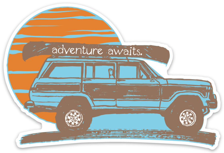 Adventure Awaits Sticker